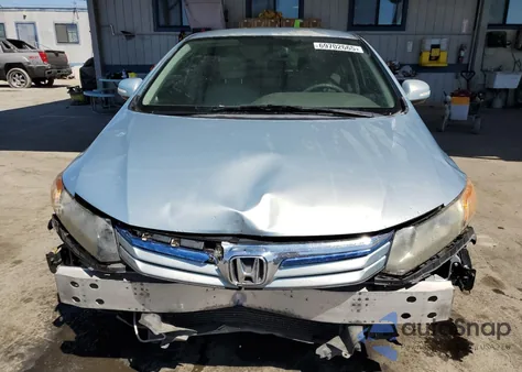 2012 Honda Civic Hybrid из США, поврежденный, VIN JHMFB4F29CS010702